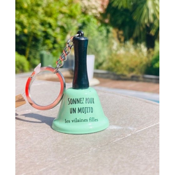 Porte-clés clochette "Sonnez pour un Mojito"