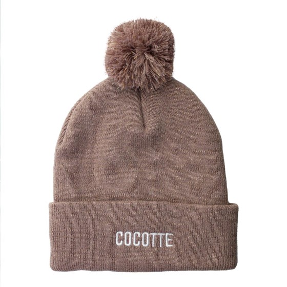 BONNET POMPON PAILLETTES "COCOTTE"