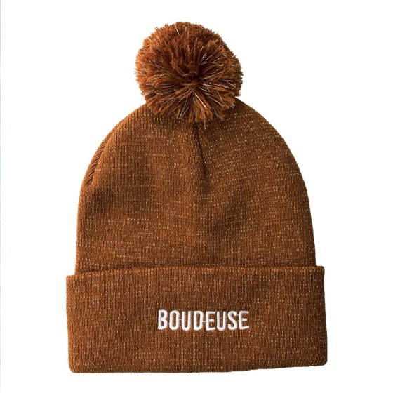 BONNET POMPON PAILLETTES "BOUDEUSE"