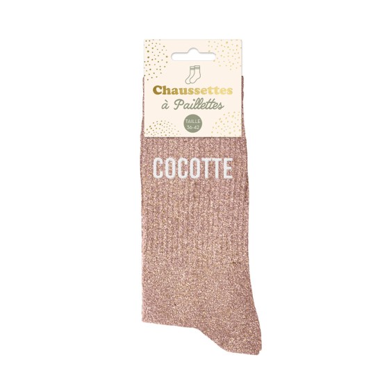 CHAUSSETTES PAILLETTES "COCOTTE"