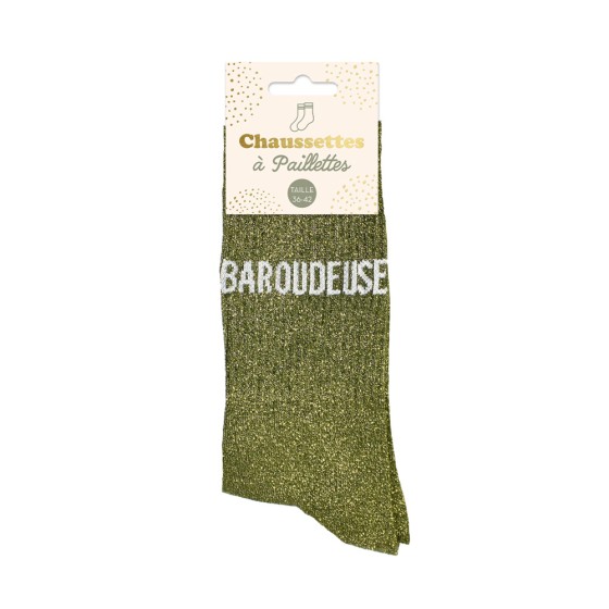 CHAUSSETTES PAILLETTES « BAROUDEUSE»