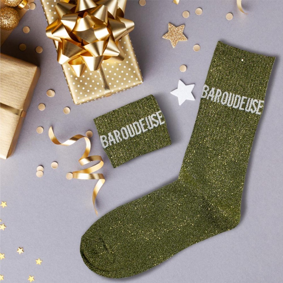 CHAUSSETTES PAILLETTES « BAROUDEUSE»