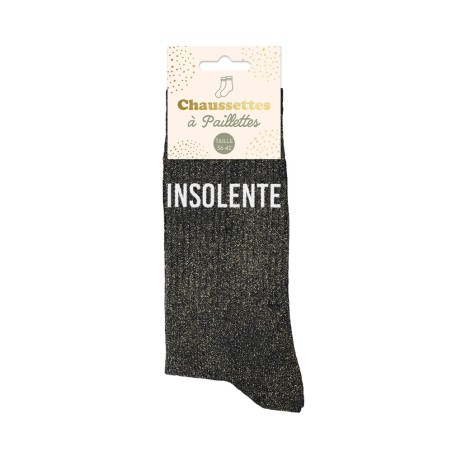 CHAUSSETTES PAILLETTES "INSOLENTE"