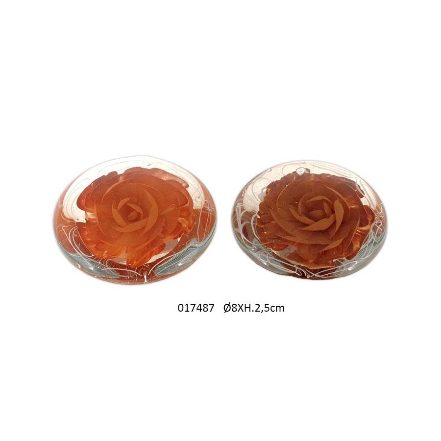 SULFURE FLEURS PLATE ORANGE 