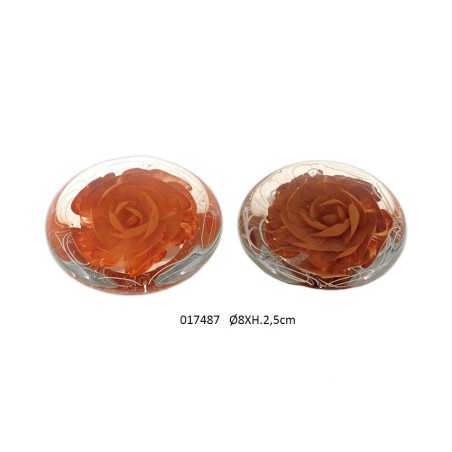 SULFURE FLEURS PLATE ORANGE 