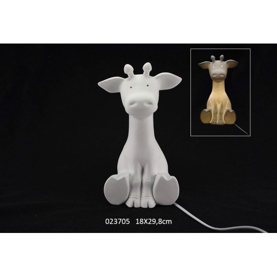 VEILLEUSE PORCELAINE GIRAFE 