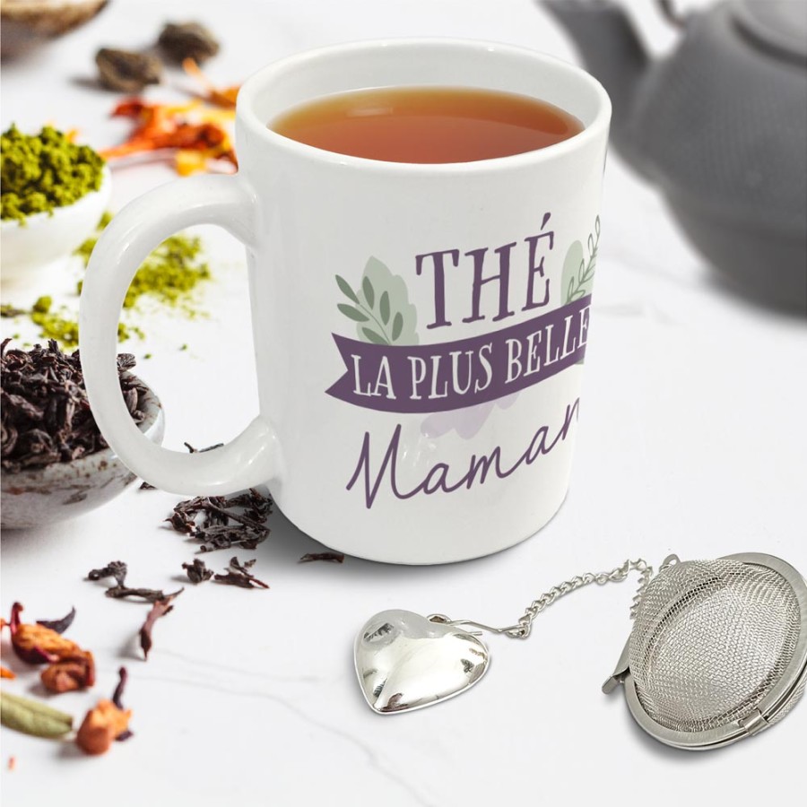 COFFRET MUG BOULE A THE "MAMAN"