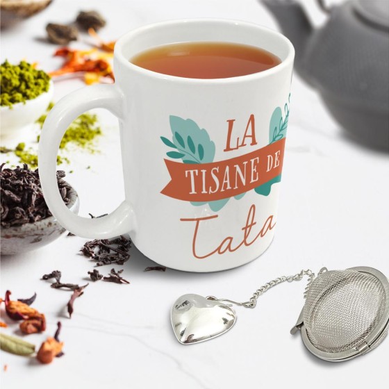 COFFRET MUG BOULE A THE "TATA"