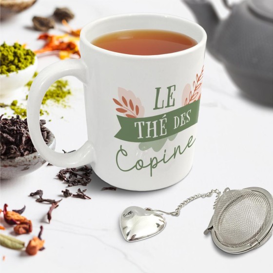 COFFRET MUG BOULE A THE "COPINES"