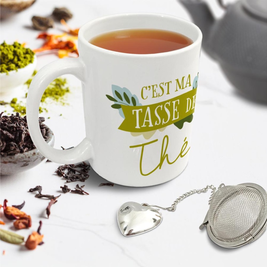 COFFRET MUG BOULE A THE "TASSE DE THE"