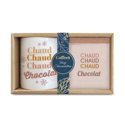 COFFRET MUG CHAUSSETTES "CHAUD CHOCOLAT"