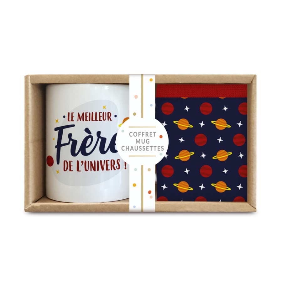 COFFRET MUG CHAUSSETTES "MEILLEUR FRERE"