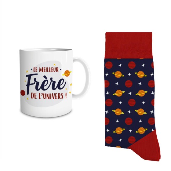 COFFRET MUG CHAUSSETTES "MEILLEUR FRERE"