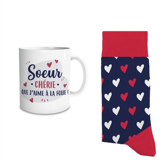 COFFRET MUG CHAUSSETTES "MARRAINE"