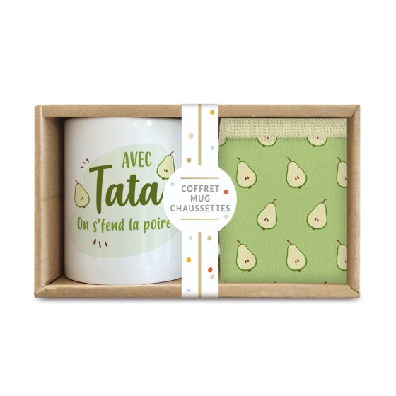 COFFRET MUG CHAUSSETTES "AVEC TATA..."