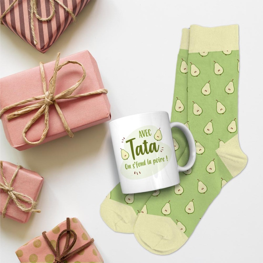 COFFRET MUG CHAUSSETTES "AVEC TATA..."