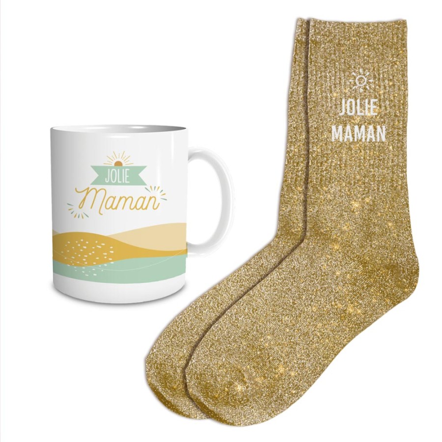 COFFRET MUG CHAUSSETTES JOLIE MAMAN