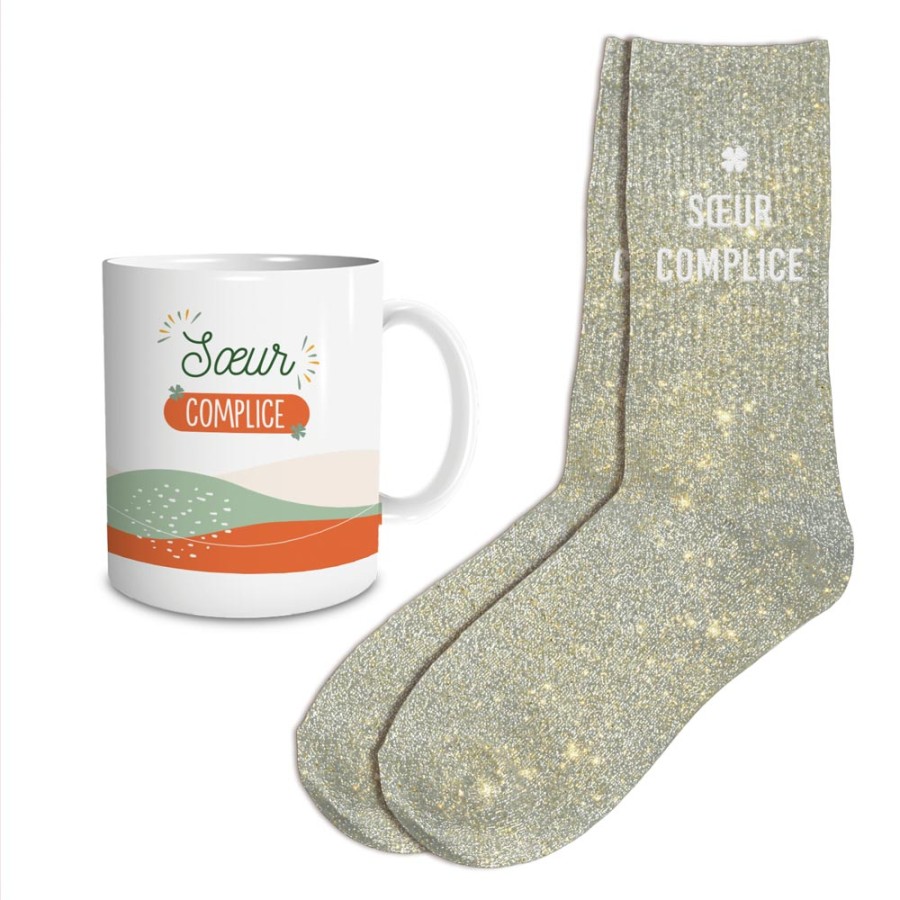 COFFRET MUG CHAUSSETTES AFFECTIF SOEUR COMPLICE