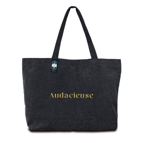 SAC CABAS SOUPLE VELOURS AUDACIEUSE