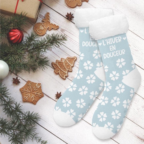 CHAUSSETTES MOUMOUTE "L HIVER EN DOUCEUR"