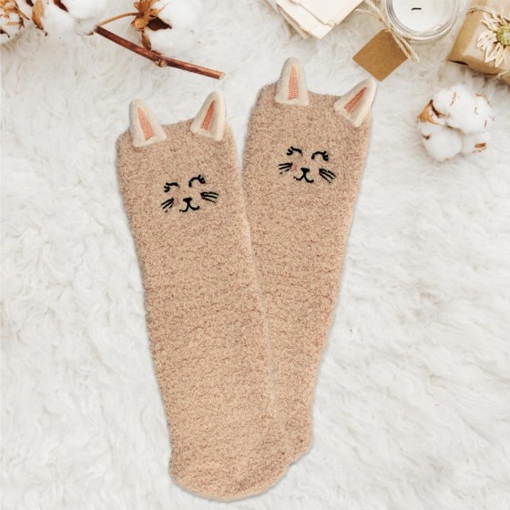 CHAUSSETTES MOUMOUTE ENFANTS CHAT 2TAILLES