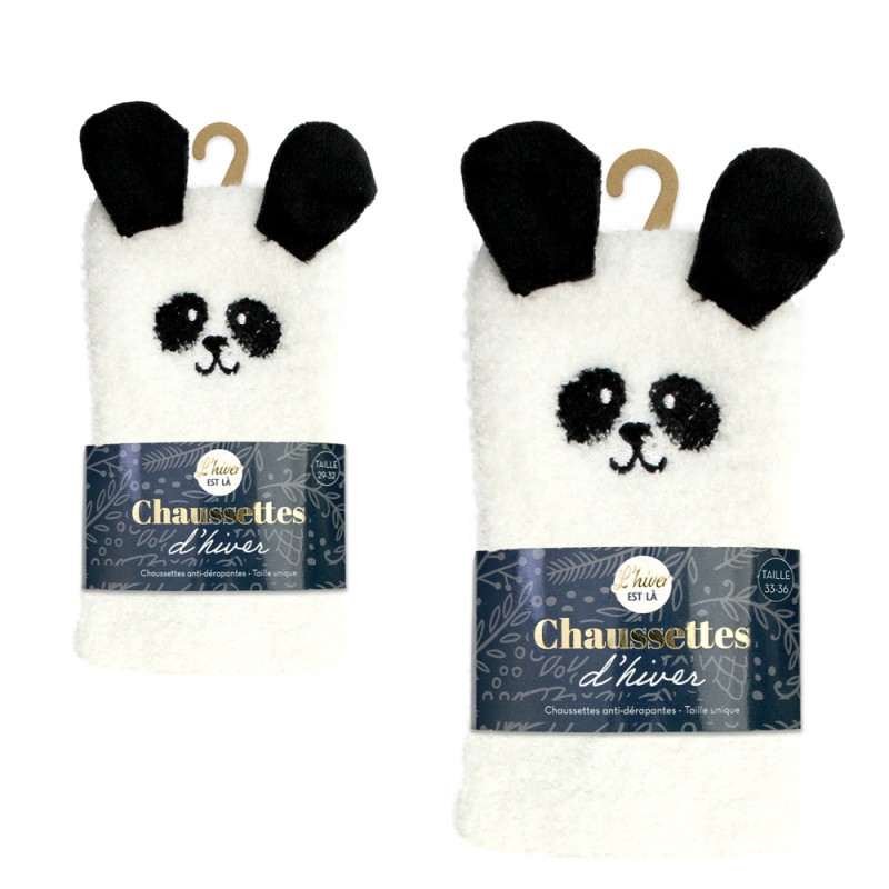 CHAUSSETTES MOUMOUTE ENFANTS PANDA 2TAILLES