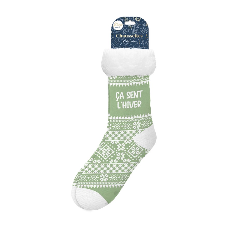 CHAUSSETTES MOUMOUTE "CA SENT L HIVER"