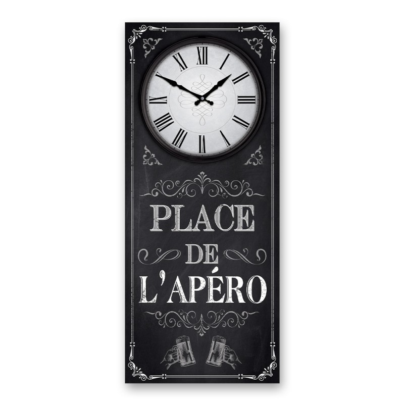 HORLOGE RECT. "PLACE DE L APERO"