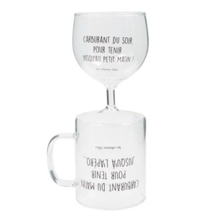 verre à vin et verre à thé/café