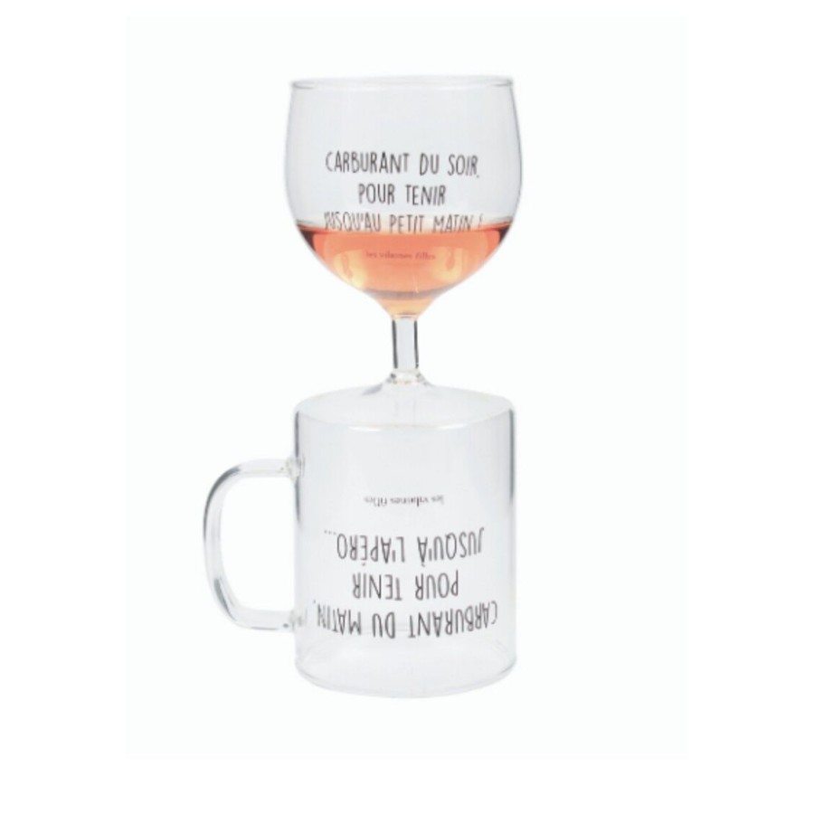 verre à vin et verre à thé/café