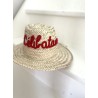 Chapeau de paille "Célibataire"