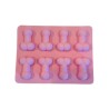 Moule petits zizis en silicone rose mauve
