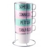 Lot de 4 tasses : Le cadeau parfait !