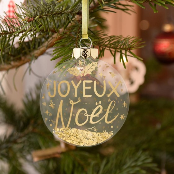 BOULE DE NOEL "JOYEUX NOEL"