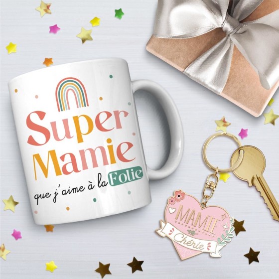 COFFRET MUG "MAMIE CHERIE"