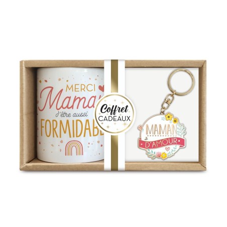 COFFRET MUG "MAMAN D AMOUR"