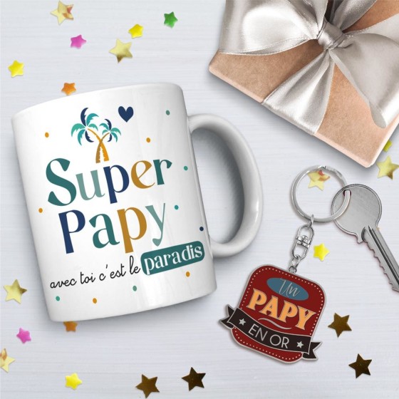 COFFRET MUG "PAPY EN OR"