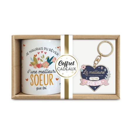 COFFRET MUG "LA MEILLEURE SŒUR…"