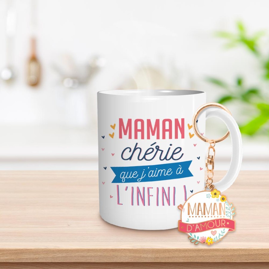 COFFRET MUG "MAMAN D AMOUR"