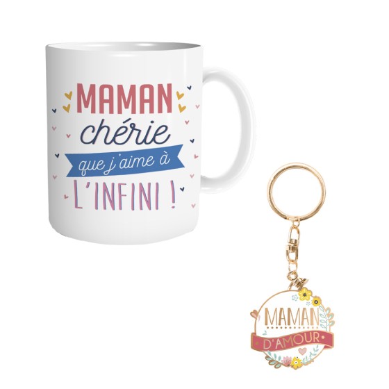 COFFRET MUG "MAMAN D AMOUR"