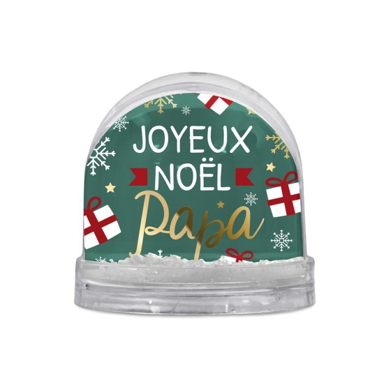 BOULE A NEIGE "JOYEUX NOEL PAPA"