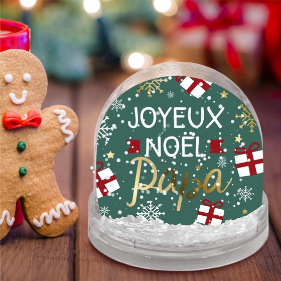 BOULE A NEIGE "JOYEUX NOEL PAPA"