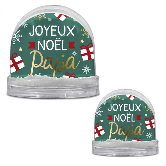 BOULE A NEIGE "JOYEUX NOEL PAPA"