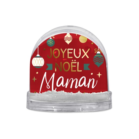 BOULE A NEIGE "JOYEUX NOEL MAMAN"