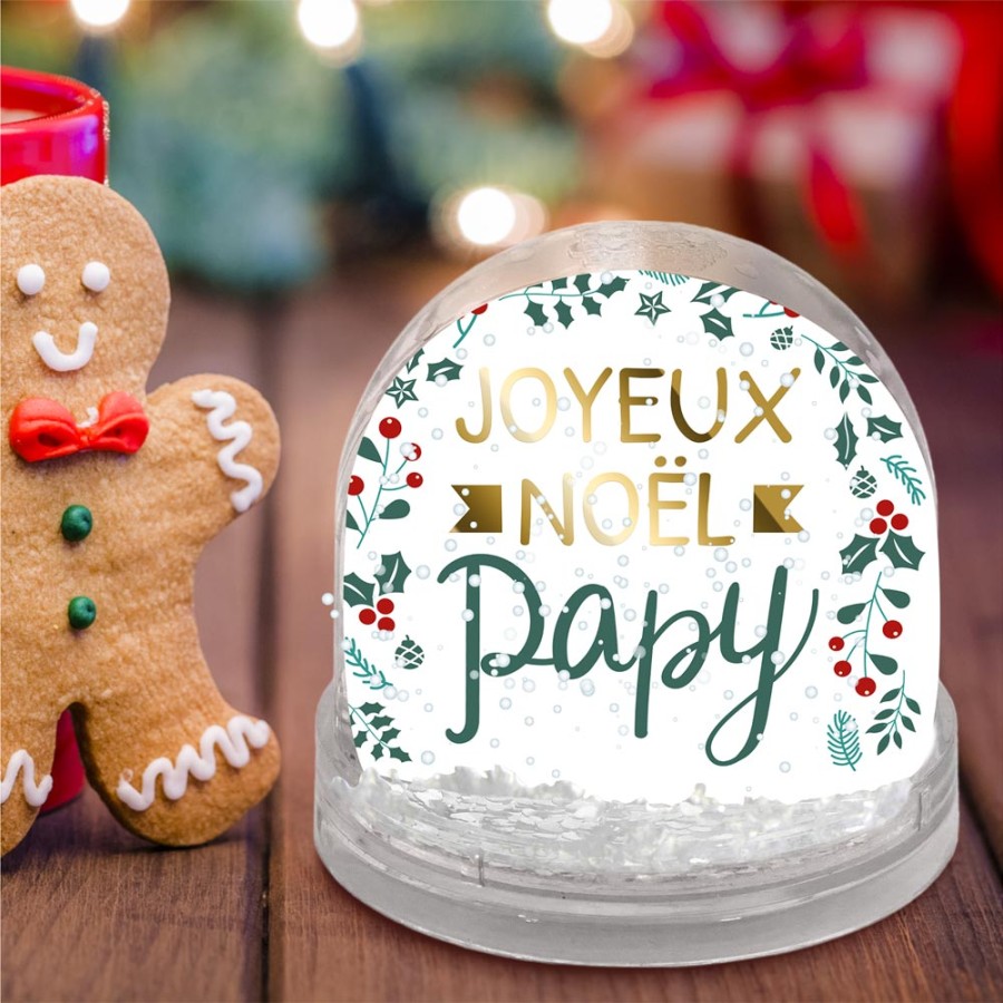 BOULE A NEIGE "JOYEUX NOEL PAPY"