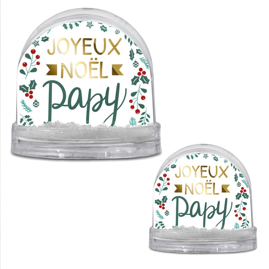 BOULE A NEIGE "JOYEUX NOEL PAPY"