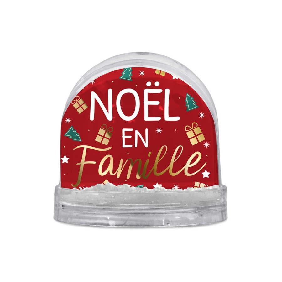 BOULE A NEIGE "NOEL EN FAMILLE"