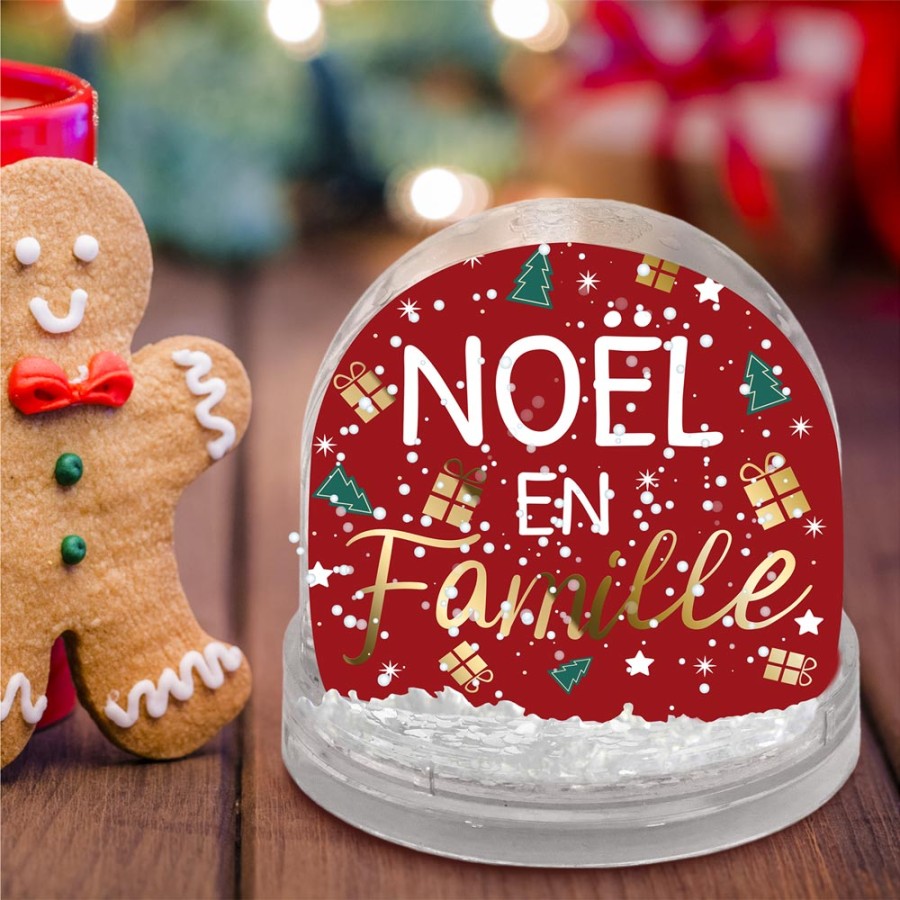 BOULE A NEIGE "NOEL EN FAMILLE"