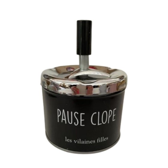 Cendrier poussoir "Pause clope"