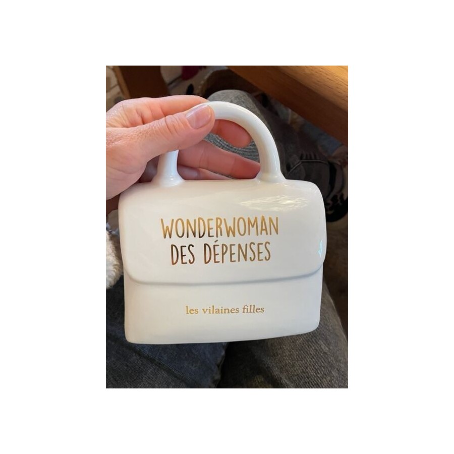 Tirelire sac à main Wonderwoman des dépenses Tirelire sac à main Wonderwoman des dépenses